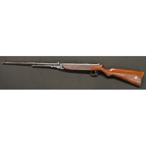 2332 - Webley Mark 3 .22 cal Air Rifle serial number 25598. Barrel length 460mm. Overall length 108.5cm. Wo... 