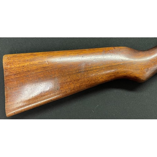 2332 - Webley Mark 3 .22 cal Air Rifle serial number 25598. Barrel length 460mm. Overall length 108.5cm. Wo... 