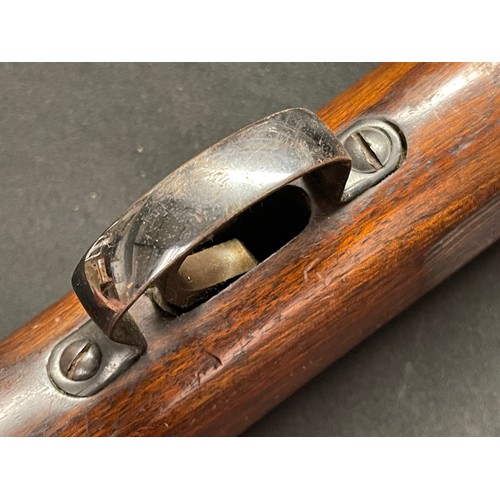 2332 - Webley Mark 3 .22 cal Air Rifle serial number 25598. Barrel length 460mm. Overall length 108.5cm. Wo... 