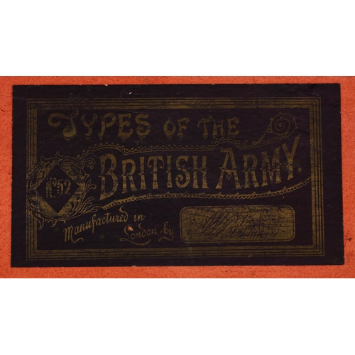 3371 - W Britain (Britains) Types of the British Army set No.52, comprising 5th Irish Lancers (twisted rear... 