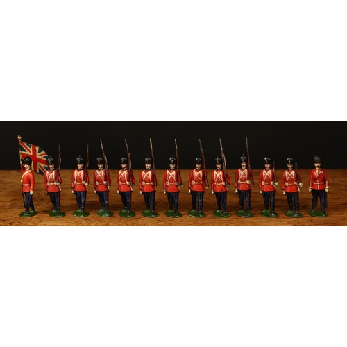 3376 - W Britain (Britains) figures from The British Army display set No.73, comprising thirteen figures in... 