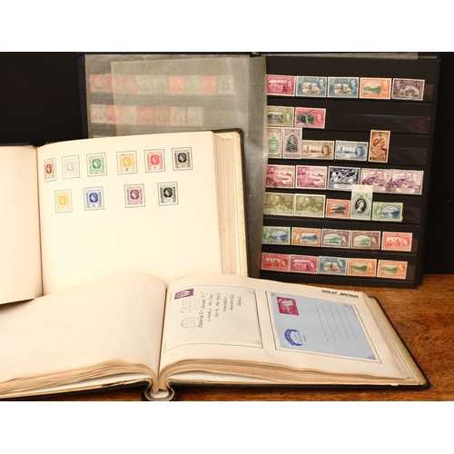 3394 - Stamps - three British Commonwealth stamp albums, one T-Z UMM/USED/MM GV - 1960's; two others, early... 