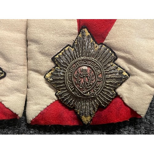 2080 - Boys Coatee with buttons and insignia of an Irish Regiment. Approx. size 30cm chest. Length from col... 