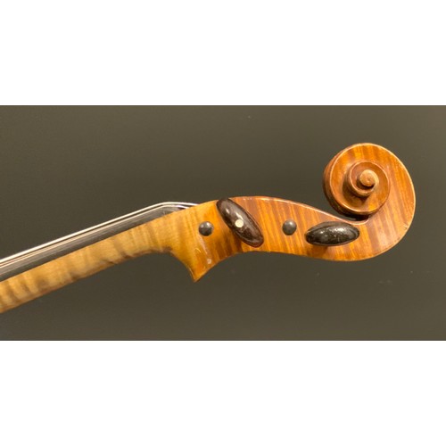 503 - A full size French violin by Jean-Baptiste Colin, with 'Lutherie Artistique' label, with two-piece b... 