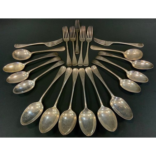 Set of 12 Dutch Silver Hanoverian Pattern Tablespoons 1803 