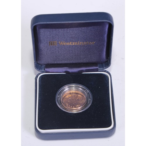 3551 - An Elizabeth II gold proof sovereign, 2005, capsulated, certificate, boxed