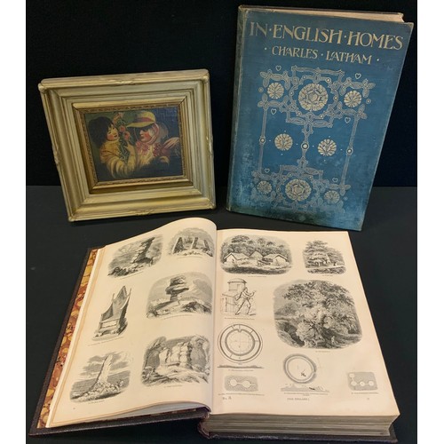 666 - Charles Latham, In English Homes;  Charles Knight, Old England, A Pictorial Museum, volume I;  a pic... 