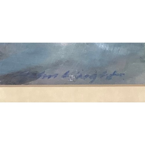 165 - John Wright RE ARCA (bn. 1931)
Evening Stroll
signed, gouache, 30cm x 39