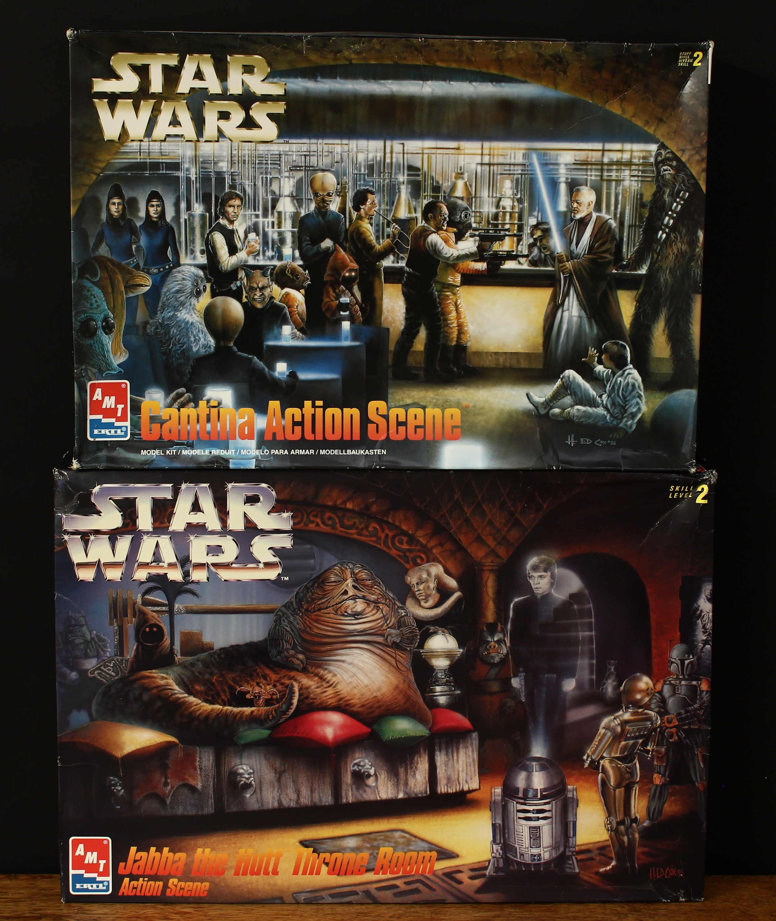 AMT Ertl Star Wars model kits, comprising 8205 Cantina
