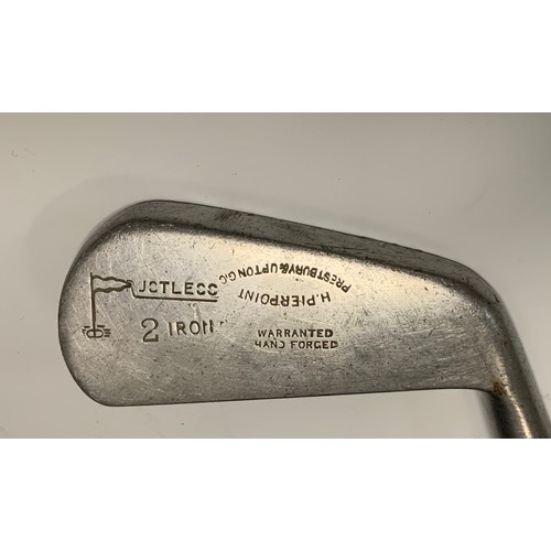 85 - H Pierpoint Prestbury & Upton 2 iron club, wooden shaft, 98cm long