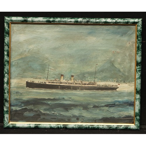 139 - Maritime School (early 20th century)
SS Maroni, Java 1920
oil on canvas, 34.5cm x 43cm