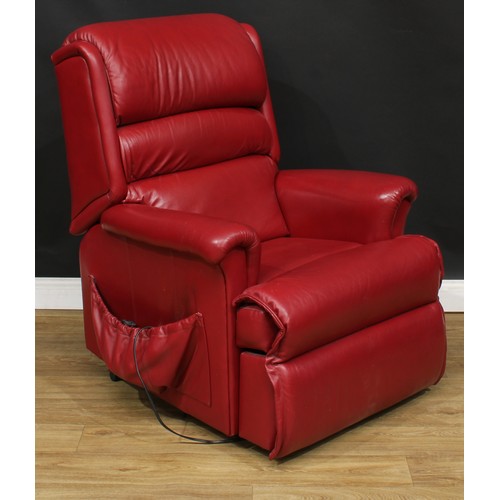 684 - A Sherborne recliner chair, 106cm high, 85cm wide, the seat 46cm wide and 49cm deep