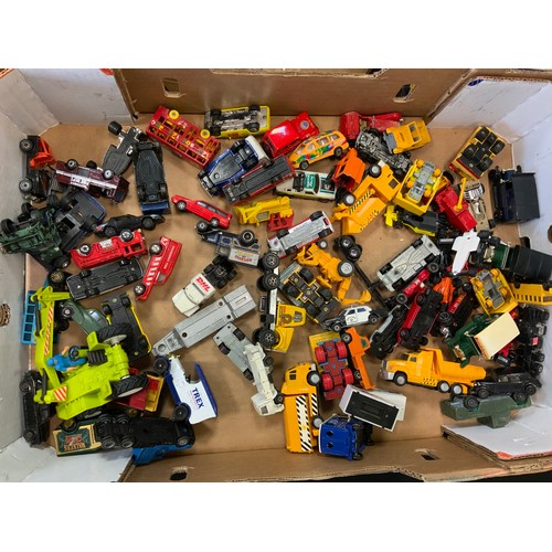 95 - Corgi, Dinky, Matchbox, Burago vehicles, unboxed, playworn;  etc