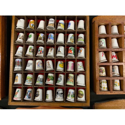 105 - Thimbles - Beano, Mickey, Comical, Country, City and others, in cases (approx 300)