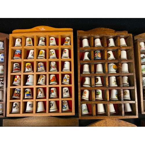 105 - Thimbles - Beano, Mickey, Comical, Country, City and others, in cases (approx 300)