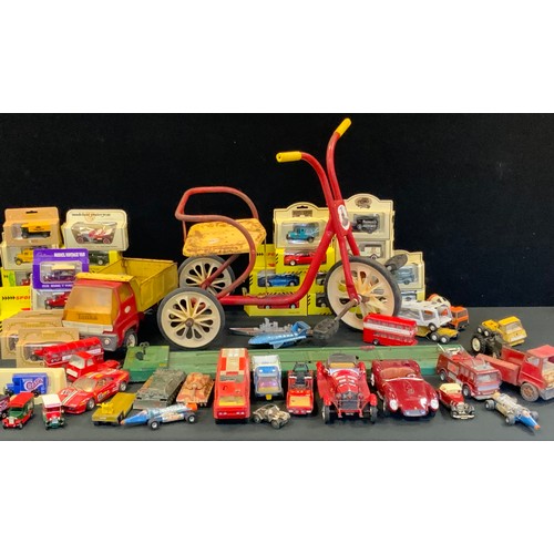 143 - Toys - diecast and other vehicles, Tonka, Corgi, Lonestar, Dinky toys, Lledo etc, mostly playworn (q... 