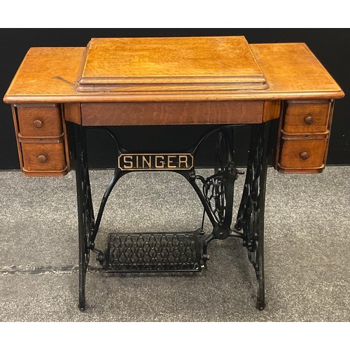 185 - A Singer treadle sewing machine