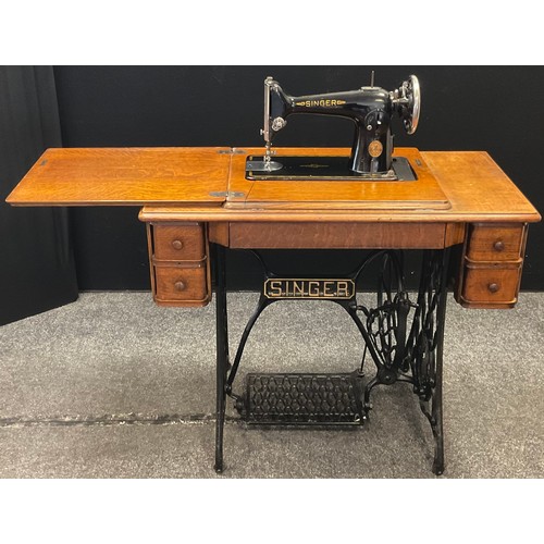 185 - A Singer treadle sewing machine