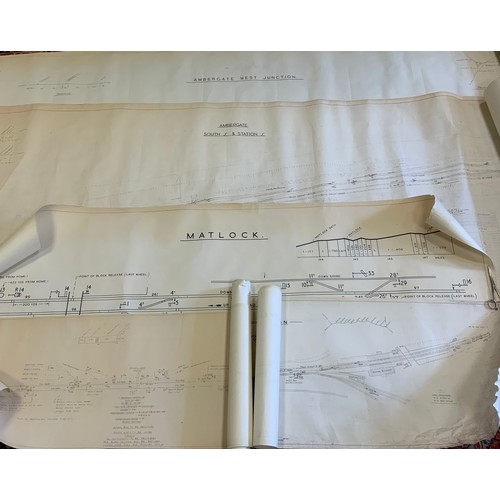 170 - Railway Interest  - a large scale plan,  Ambergate South Jc o Staion Jc,   1in to 20 feet;  another,... 