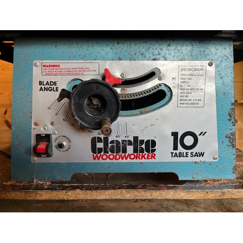 437 - A Clarke Woodworker 10