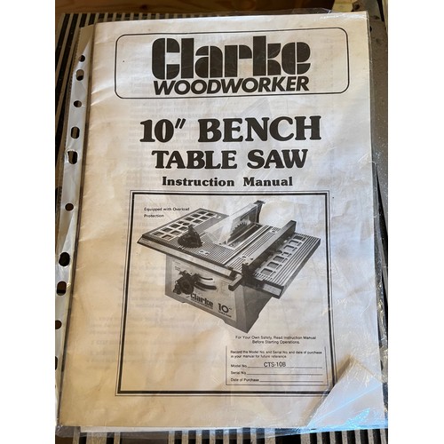 437 - A Clarke Woodworker 10