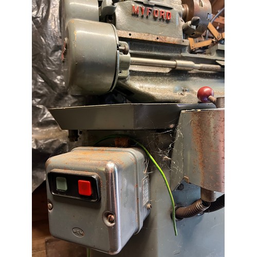 439 - A Myford lathe ML7 

*Please note, this lot has been part of a home engineering workshop and has bee... 