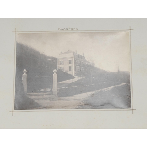 3354 - A late Victorian photograph album of European and British topographical views, predominantly Switzer... 
