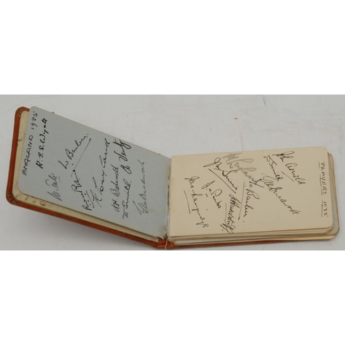 3284 - Autographs, Miscellaneous, a partially-filled 1930s album, including Derbyshire and Northamptonshire... 