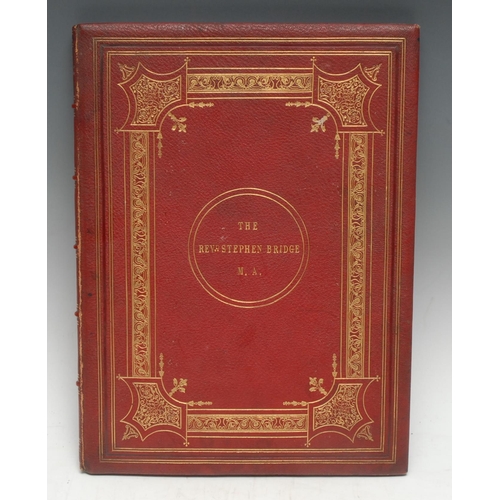 3274 - A mid-Victorian hand-scrivened and illuminated manuscript vellum address, 