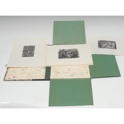 3345 - Whittington Press - John Lawrence (b. 1933), a portfolio of 13 wood-engravings, comprising the month... 