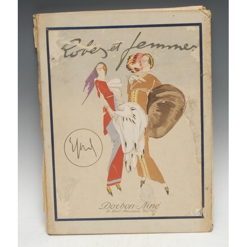 3098 - Fashion - Sacchetti (Enrico, illustrator), Robes et femmes, copy no. 99/300, Paris: Dorbon-Ainé, 191... 