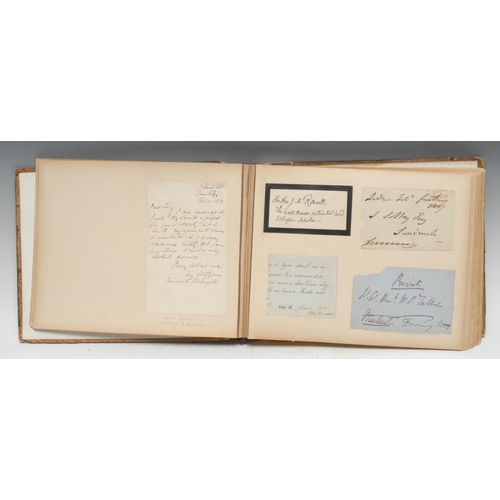3273 - A collection of early 19th century to Edwardian autographs, the album composed of approximately 150 ... 