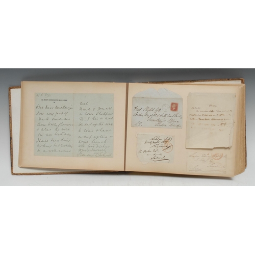 3273 - A collection of early 19th century to Edwardian autographs, the album composed of approximately 150 ... 