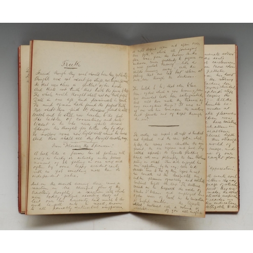 3268 - A 19th century common place book, Gleanings Both Wise & Otherwise Being the Common Place Book of Fra... 