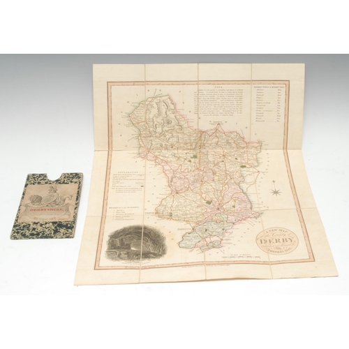 3349 - Local Interest - Thomas Dix (fl. early 19th century), A New Map of the County of Derby, Divided into... 