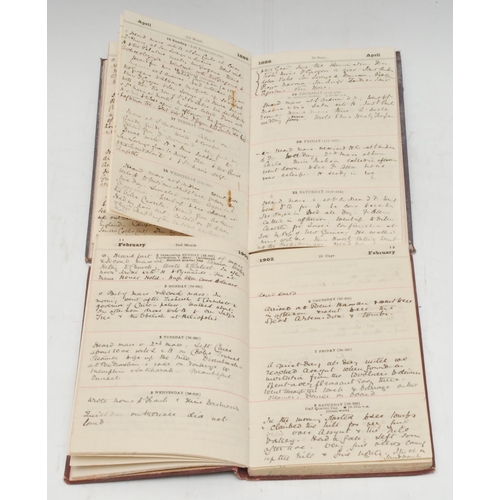 3300 - Josiah Wedgwood's Great-Grandson's Travel Diaries - The Rev. Rowland Henry Wedgwood (1847-1921), two... 