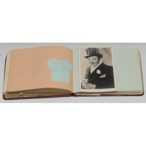 3283 - Autographs – an early 20th century album, but mainly inscribed with mid-20th century UK showbusiness... 