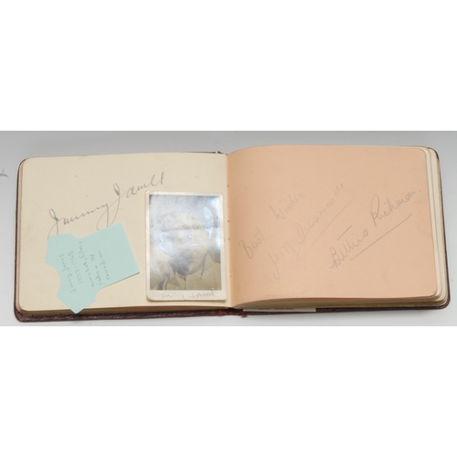 3283 - Autographs – an early 20th century album, but mainly inscribed with mid-20th century UK showbusiness... 