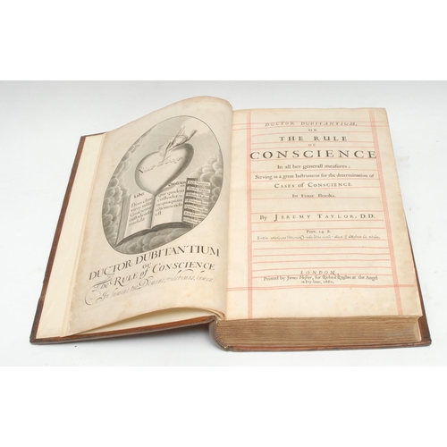3240 - Theology & Divinity - Taylor (Jeremy, D.D.), Ductor Dubitantium, or The Rule of Conscience [...], tw... 