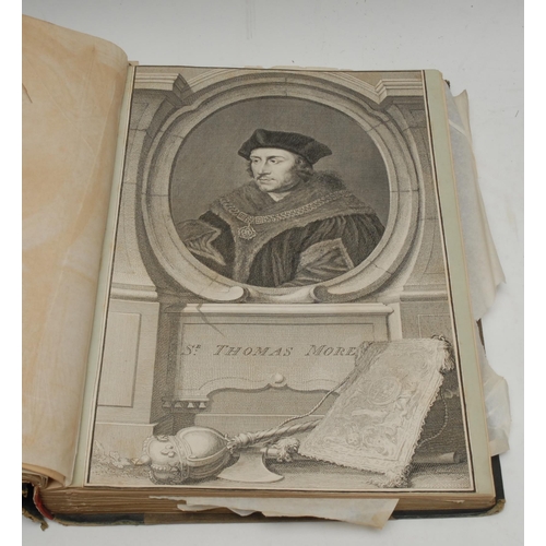 3269 - A 19th century folio scrap album, various prints and engravings, 18th and 19th century, Old Masters ... 