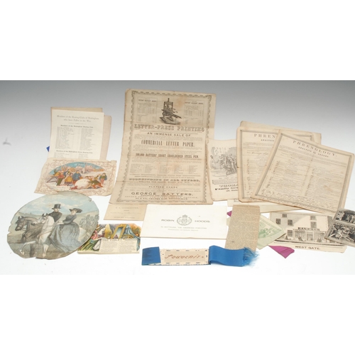3296 - Ephemera - Medical & Pseudoscience, two Victorian Phrenology Analysis of Organs certificates, for Sa... 