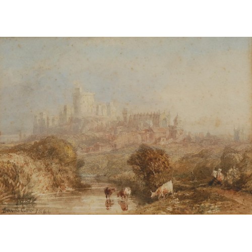 96 - David Cox Junior (1809-1885) 
Windsor Castle
signed, dated 1866, watercolour, 12.5cm x 17.5cm