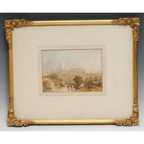 96 - David Cox Junior (1809-1885) 
Windsor Castle
signed, dated 1866, watercolour, 12.5cm x 17.5cm