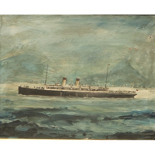 99 - Maritime School (early 20th century)
SS Maroni, Java 1920
oil on canvas, 34.5cm x 43cm