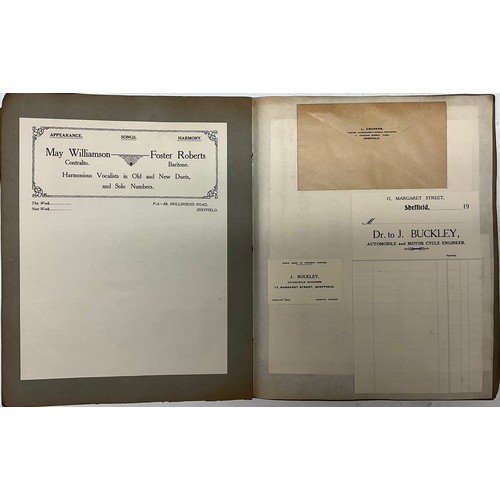 3277 - Advertising - J.F. Marsden, Printers of Hillsborough, Sheffield, c. 1930, three proof sample books o... 