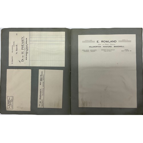3277 - Advertising - J.F. Marsden, Printers of Hillsborough, Sheffield, c. 1930, three proof sample books o... 