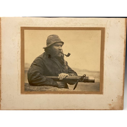 3360 - In the Manner of Frank Meadow Sutcliffe of Whitby, a sepia portrait photograph of a fisherman, [n.d.... 