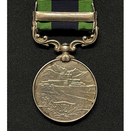 3005 - India General Service Medal with Afganistan NWF 1919 Clasp to Constable Muhd Azim, Police Dept. Comp... 