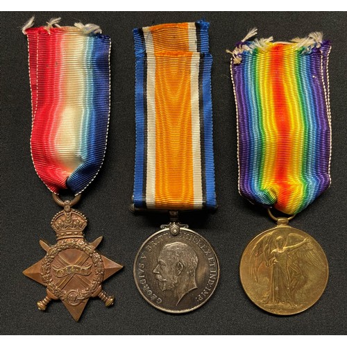 3012 - WWI British Medals Group comprising of 1914-15 Star, War Medal and Victory Medal to 87472 Dvr Henry ... 