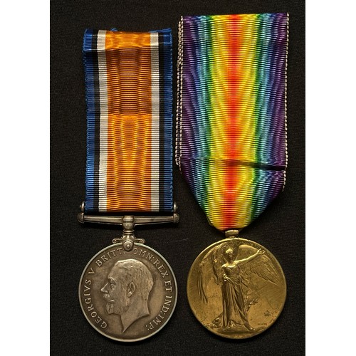 3014 - WW1 British War Medal and Victory Medal to 24396 Pte Charles H West, Royal Warwickshire Regiment. Co... 